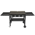 Spice Rack, Shelves Stainless with Grill Picnic Barbecue Propane Garden SYTHERS Backyard Grill Gas Steel 4-Burner for Patio Outdoor Foldable BBQ Cooking & Side