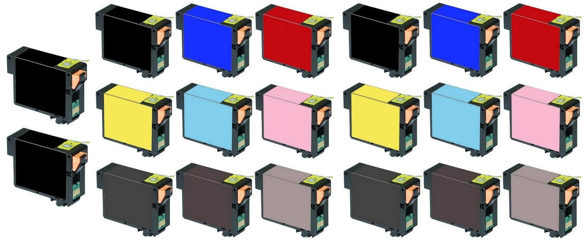 PrinterDash R3000 Inkjet Combo (NO. (4-PBK/2-C/M/Y/LC/LM/LBK/MBK/LLBK) (C13T157120-10B10CS) for 157) Photo Stylus Pack Replacement