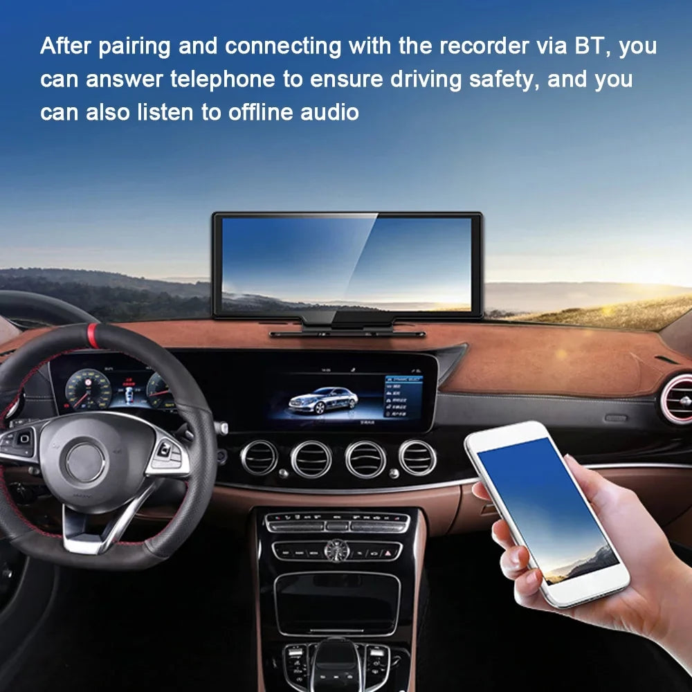 Console Control Car Rearview Ametoys Car Recorder Auto Car Car Video Multi- AUX APP Mobilephone 10.26in Car Multi-language