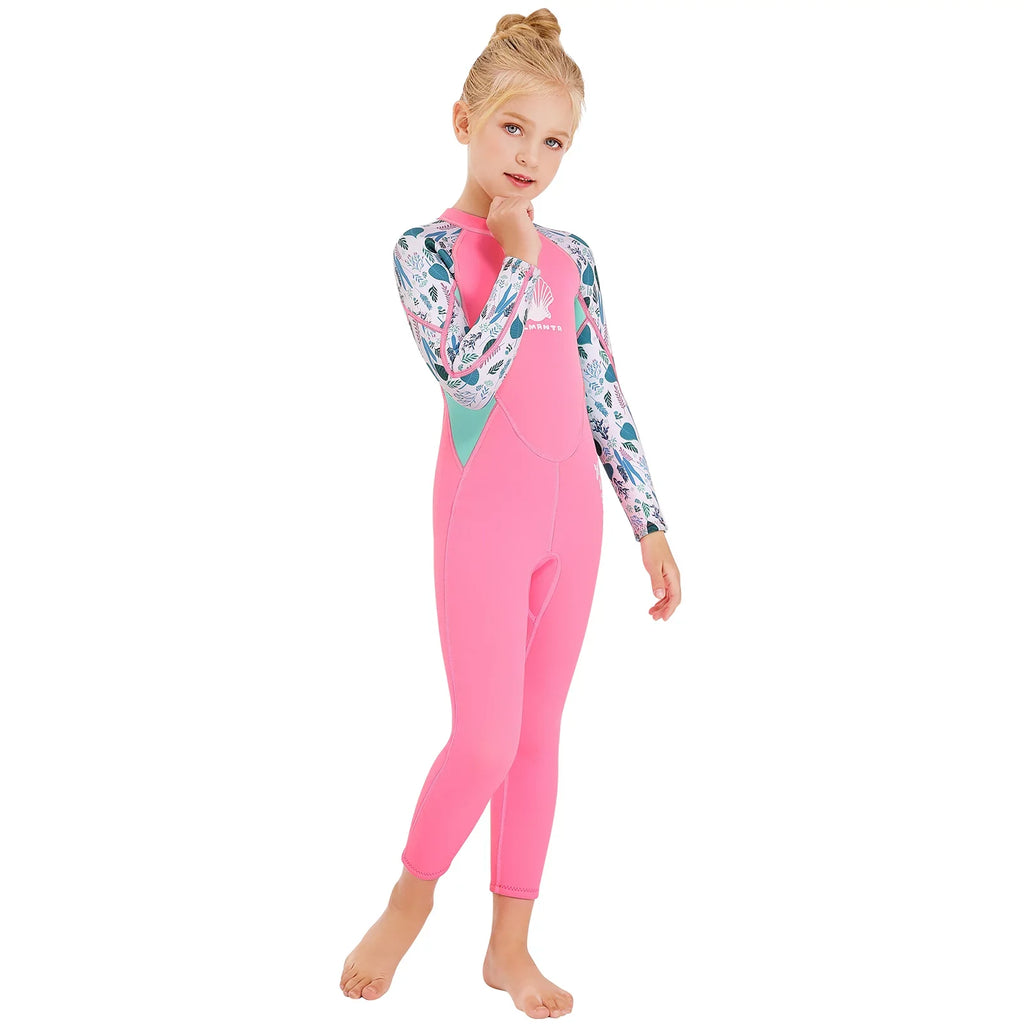 Zipper One Quick X-MANTA Diving Piece Swimsuit Surf for - Suit with Wetsuit Dry Sleeve Girls Back Long -