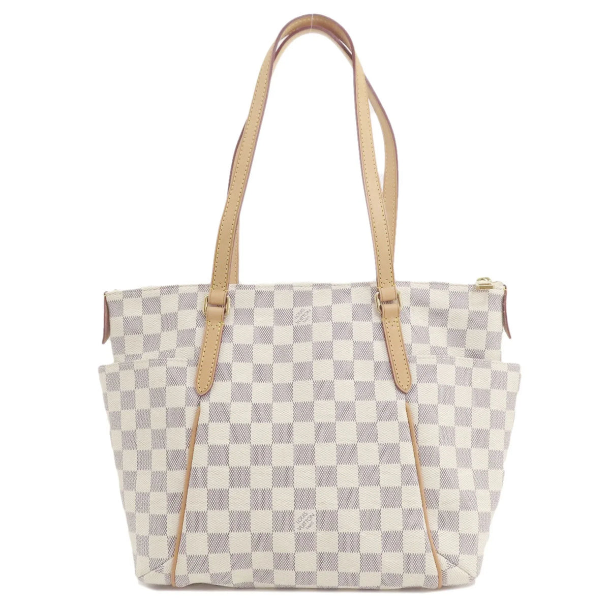 LOUIS PM Damier Azur Louis N41280 Bag Women's Canvas Vuitton VUITTON Pre-Owned (Good) Totally Tote