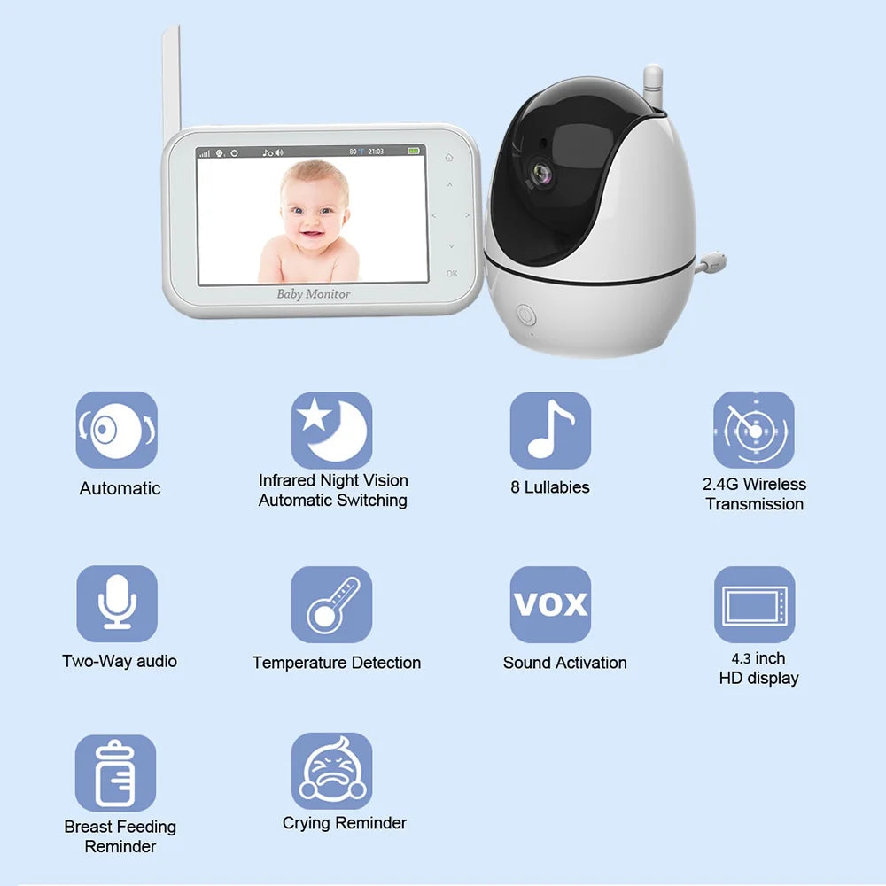 Includes Way Screen Wireless - 4.5 Video 2-Way Dazzduo 4.5 LCD LCD Infrared 4.5 8 Monitor 2 with Camera Infrared OWSOO Camera,Function - Camera LCD Inch Motion Loop 720P Audio Audio inch Vision 8
