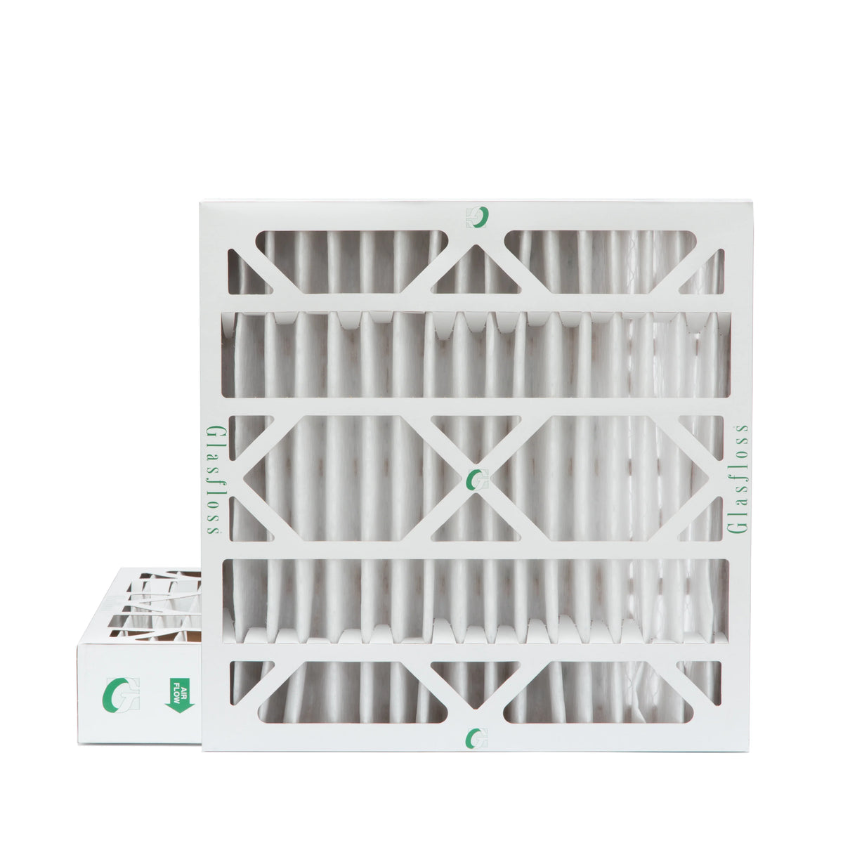 10 by Air Actual 19-1/2 x MERV 3-3/4 4" 19-1/2 Filters Pleated Inch 20x20x4 2 Size: Pack Glasfloss. of x