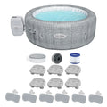 Tub 6 Hot Seat & SaluSpa Honolulu w/6 Bestway Pool/Spa AirJet Pillows