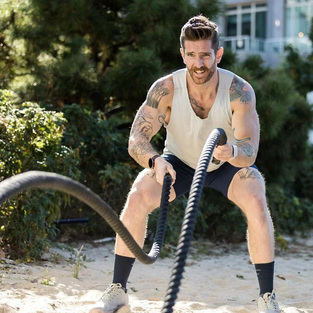 Conditioning Home Battle Strength 30ft Workouts, Dacron for Rope Heavy Rope Poly Training 2in, x Cross-Train, Gym Exercises