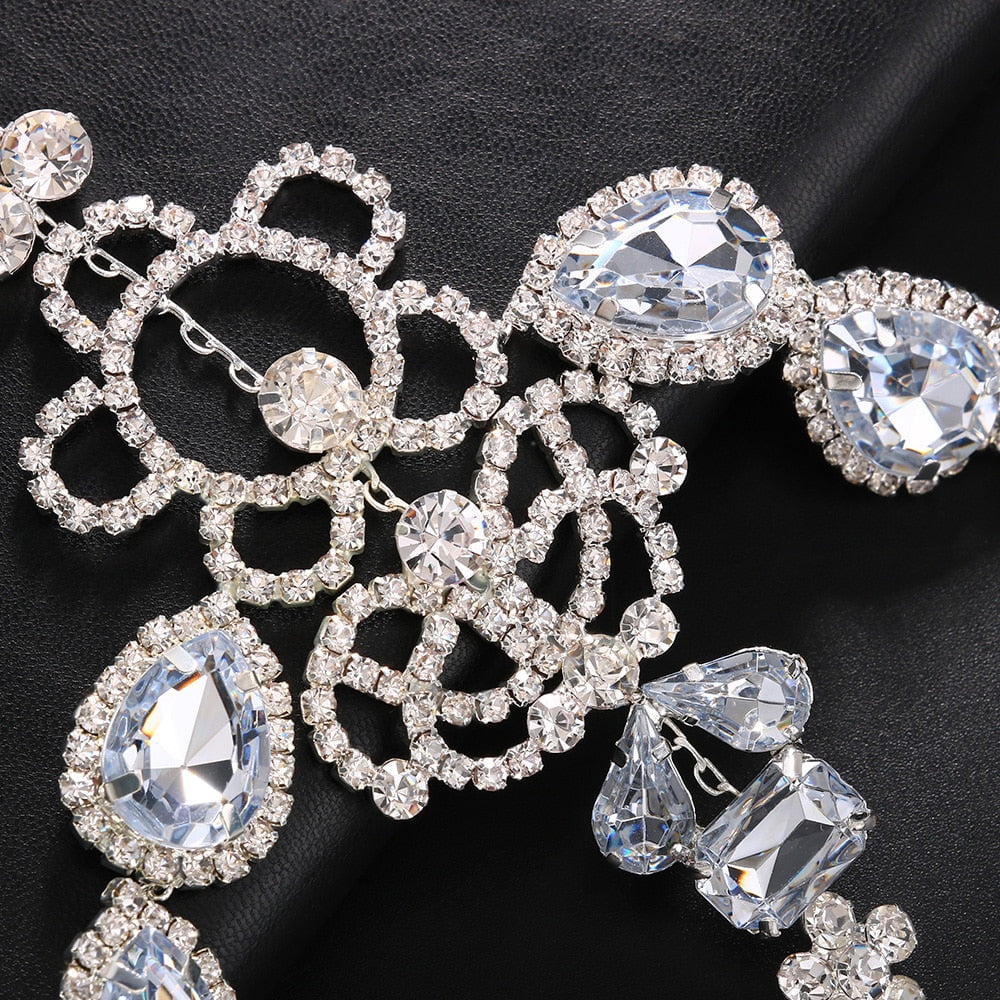 Masquerade Mask Tassel Hair Women for Mask Face Crystal Party Face Rhinestone Chain Halloween Jewelry