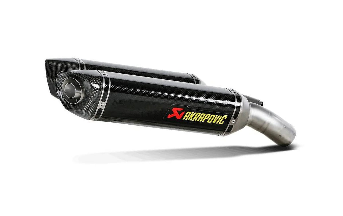 '- Fiber Dual Slip-On Carbon S-D10SO3-ZC Line Mufflers Exhaust Akrapovic