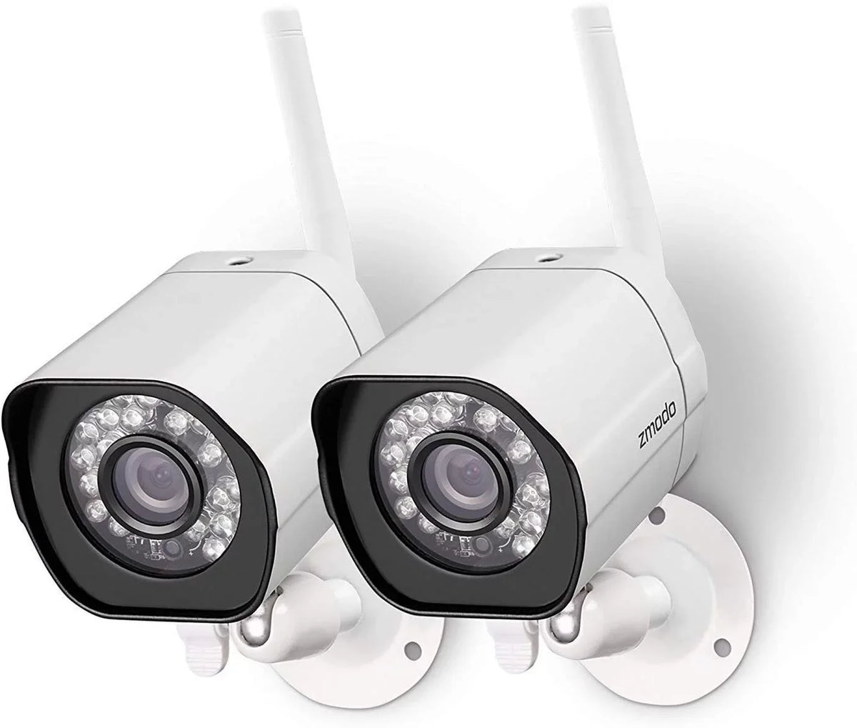 Vision WiFi Wireless Smart Alexa Zmodo 2 with Night IP Compatible Camera Plug-In, Outdoor Security Pack System Cameras