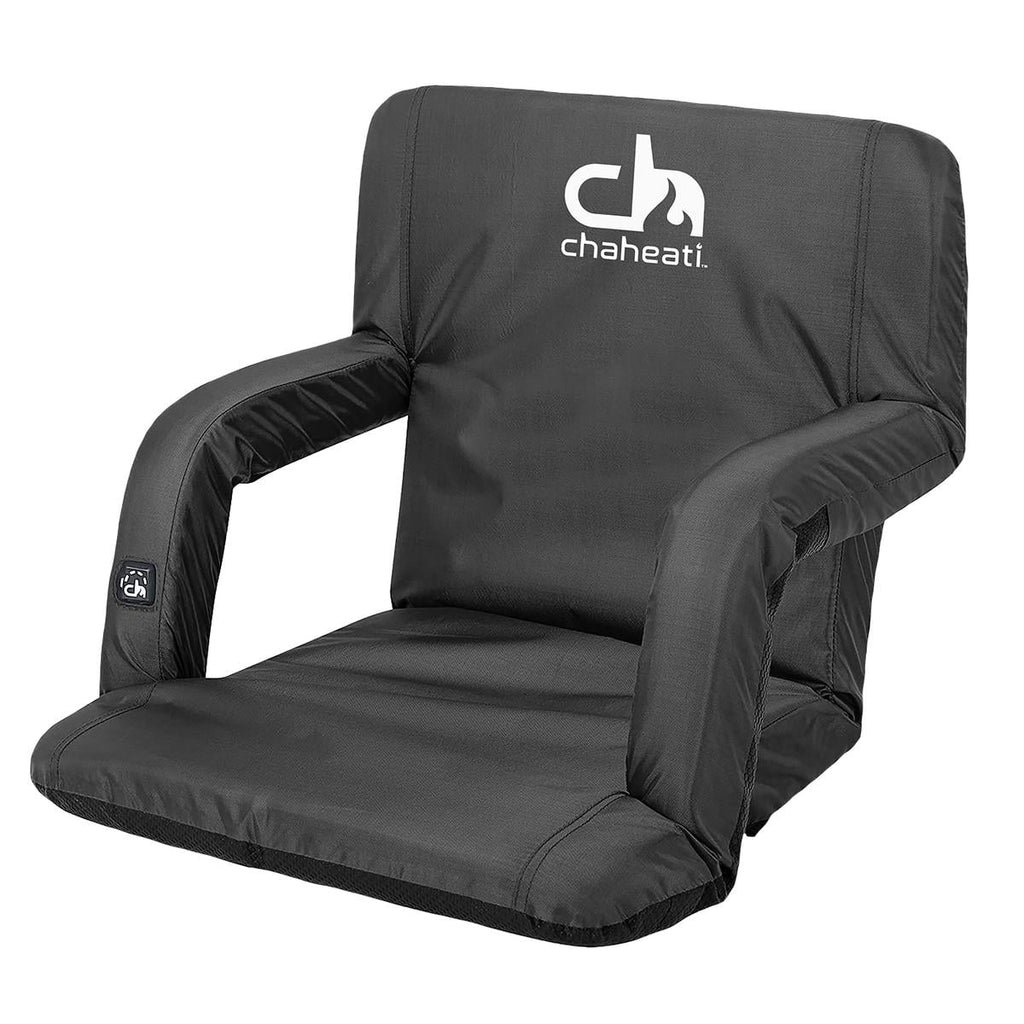 Seat Camping, in Battery Outdoor 7 Bleacher – Folding Heated V And Heated Black Activities Sports, Chaheati For Chair
