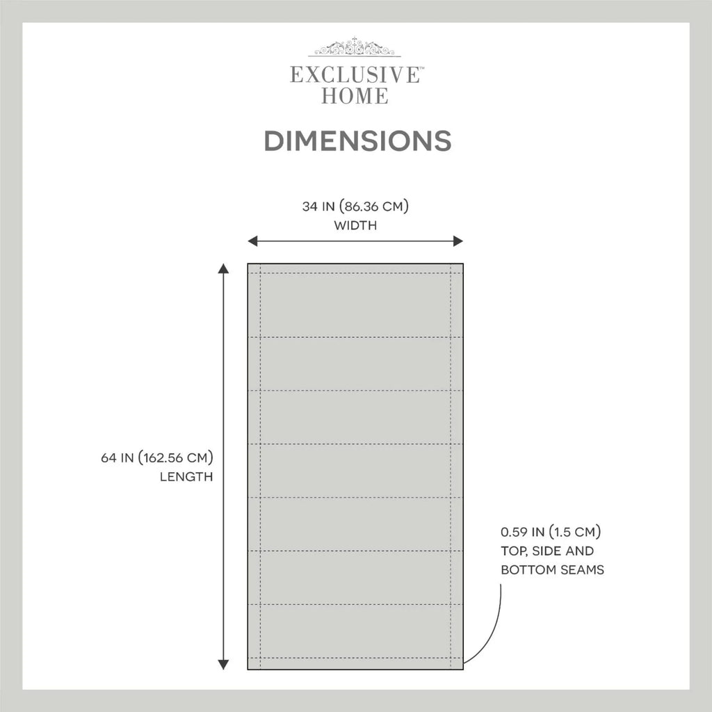 Dark Grey Shade, Home Blackout Roman Exclusive Esme Total 34"x64",