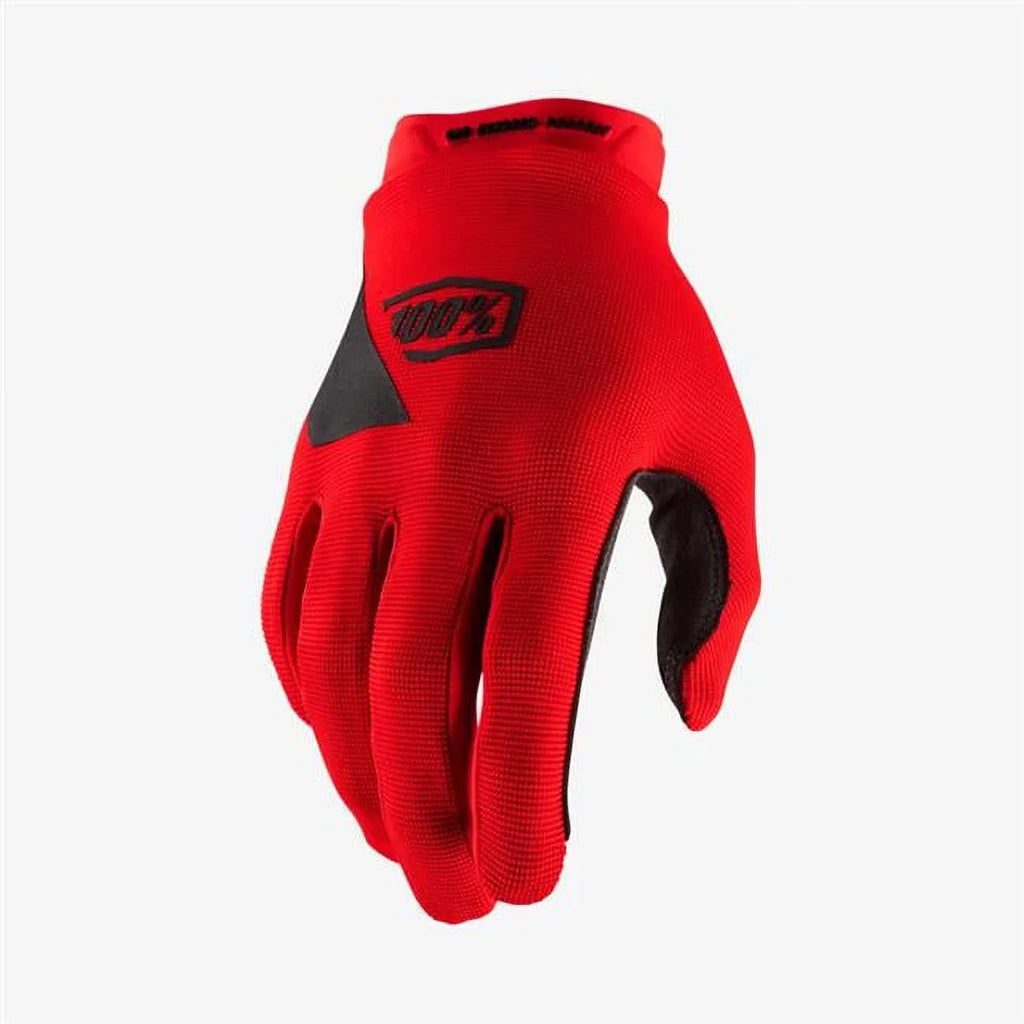 Red Youth 100 Ridecamp Percent Gloves, Medium -