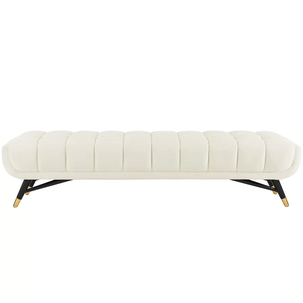 Adept Performance Ivory Modway Bench in Velvet