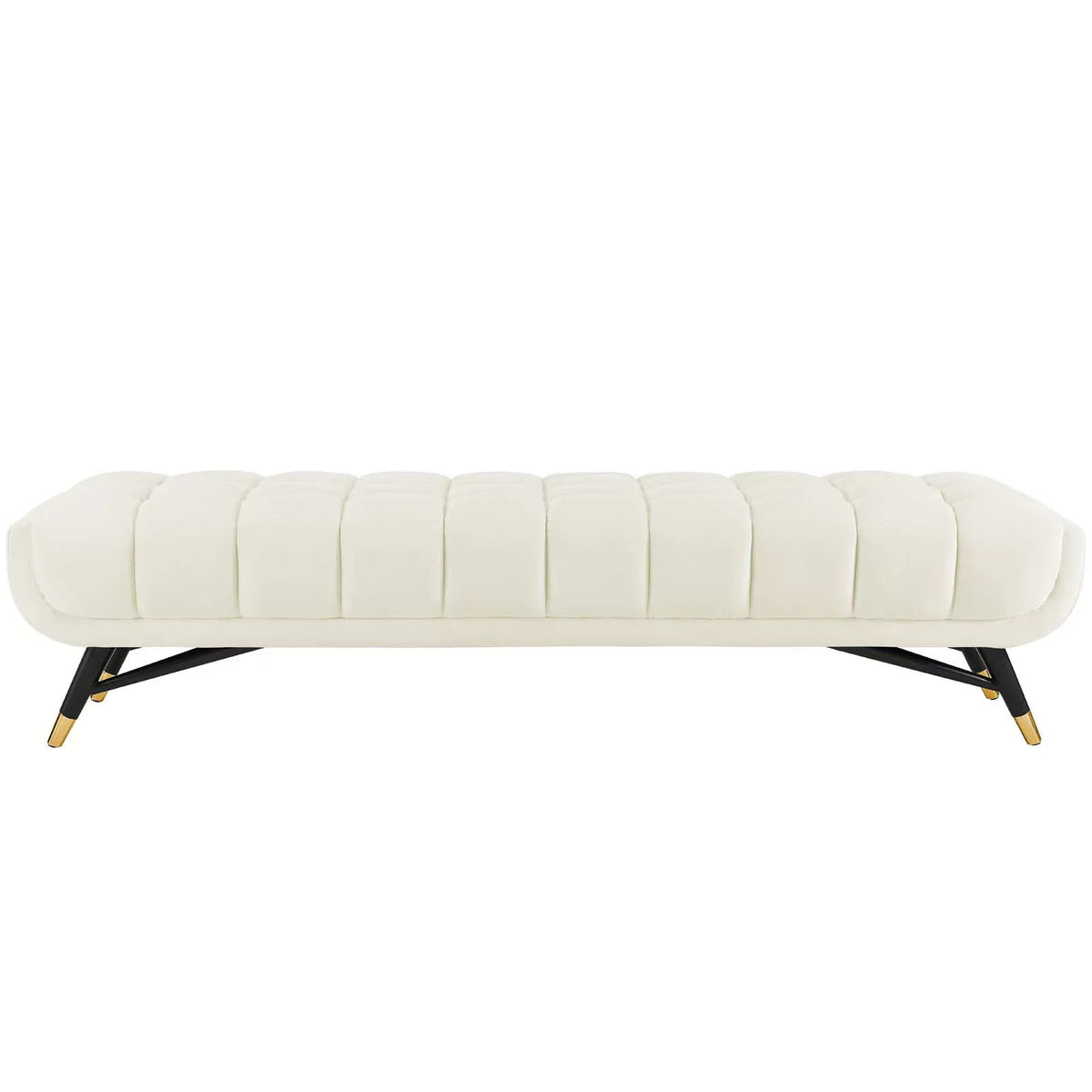 Adept Performance Ivory Modway Bench in Velvet