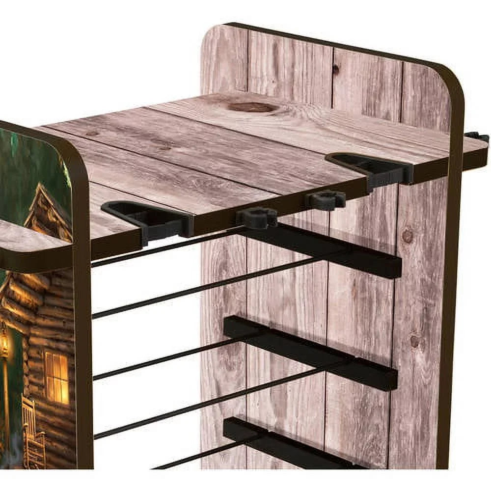 Sleek Dual System Features a Design 4 Rod with & 14 Creations Rod Clips Wire Fishing Box Rush Storage & Rack Capacity Creek - Utility Racking