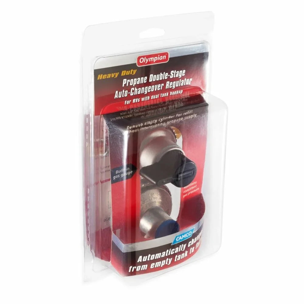 Maintains to a Tank Auto With RVs Regulator- Full For Propane with Dual Propane Double-Stage Tanks Empty Change Auto-Changeover Pressure Hookups, From Constant Camco Gas (59005)
