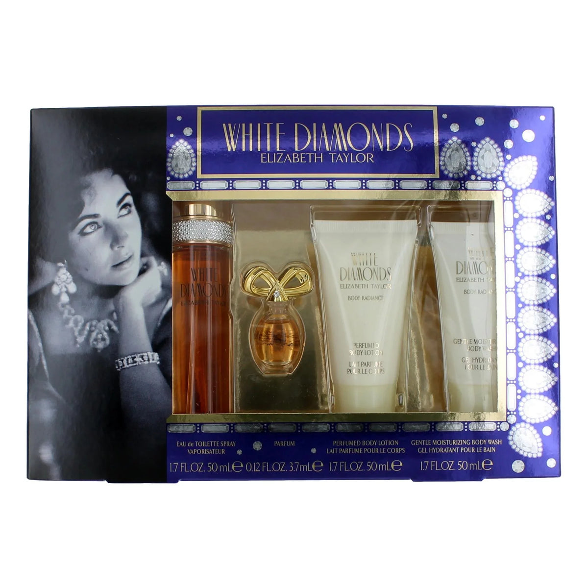 Piece Set Taylor, (With Gift by 1.7oz) Elizabeth Diamonds White 4 women