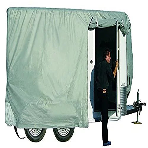 ADCO Pull Horse SFS Cover, Polypropylene Top/Grey Grey Sides Bumper Trailer Aquashed