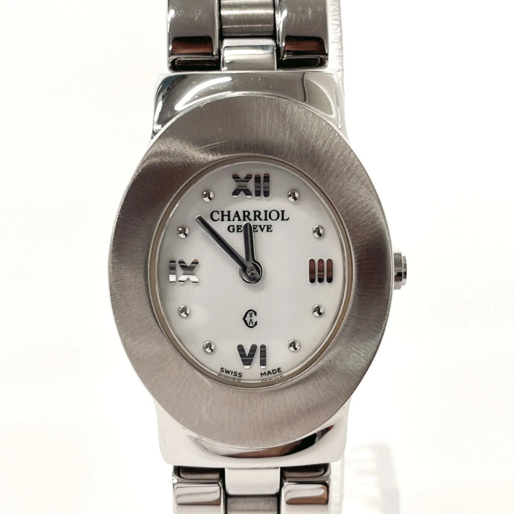 Watch F3102467 AZURO300900 Women's Stainless Silver Steel Azzurro CHARRIOL Pre-Owned (Good) Charriol