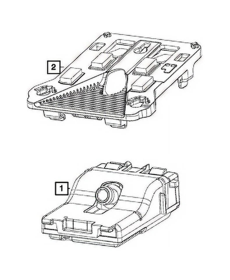 68551092AA OE Facing Camera 2020-2023 Mopar Genuine New Forward