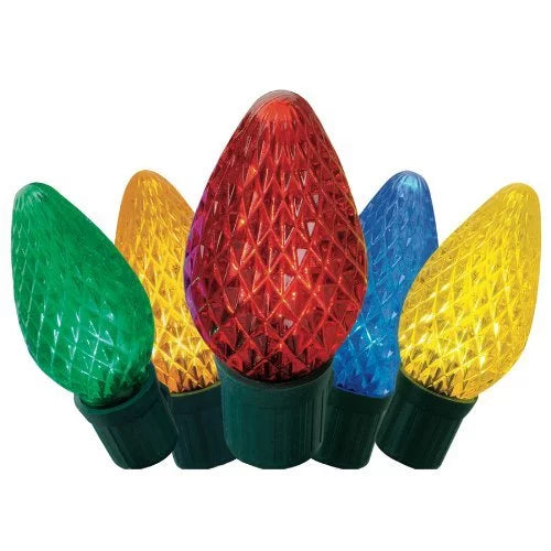 Christmas LED 477593 ENERGY 75-Count STAR LED GE String C9 Lights Multicolor Staybright