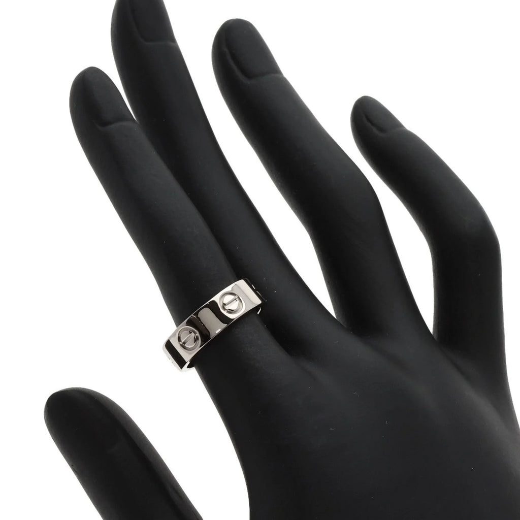 Ring, Pre-Owned Women's K18 CARTIER Gold, #49 Love Ring (Good) White Cartier