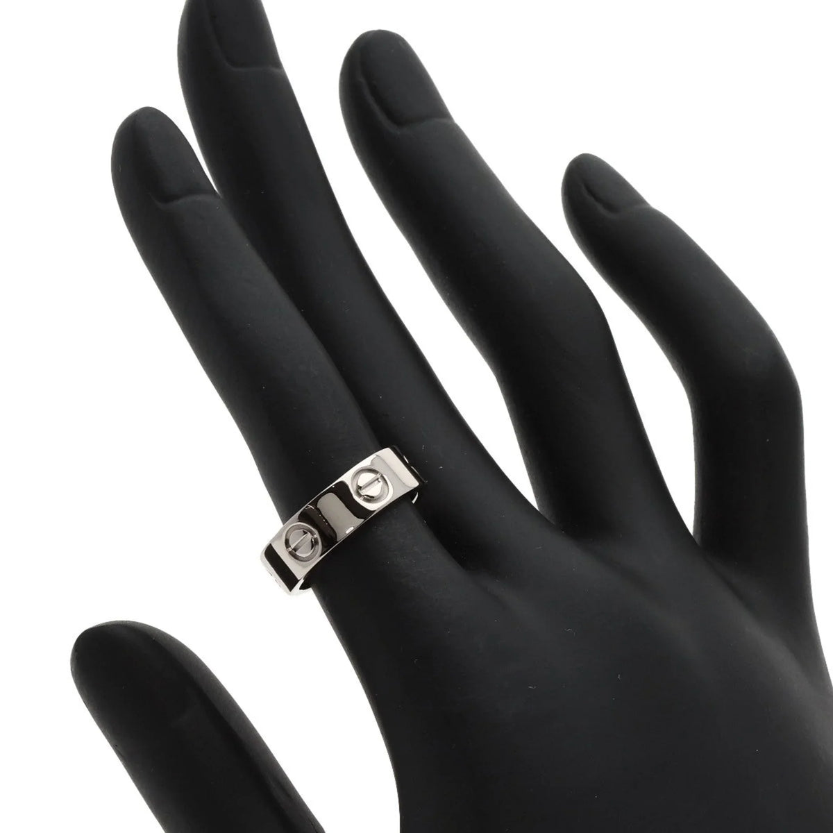 Ring, Pre-Owned Women's K18 CARTIER Gold, #49 Love Ring (Good) White Cartier