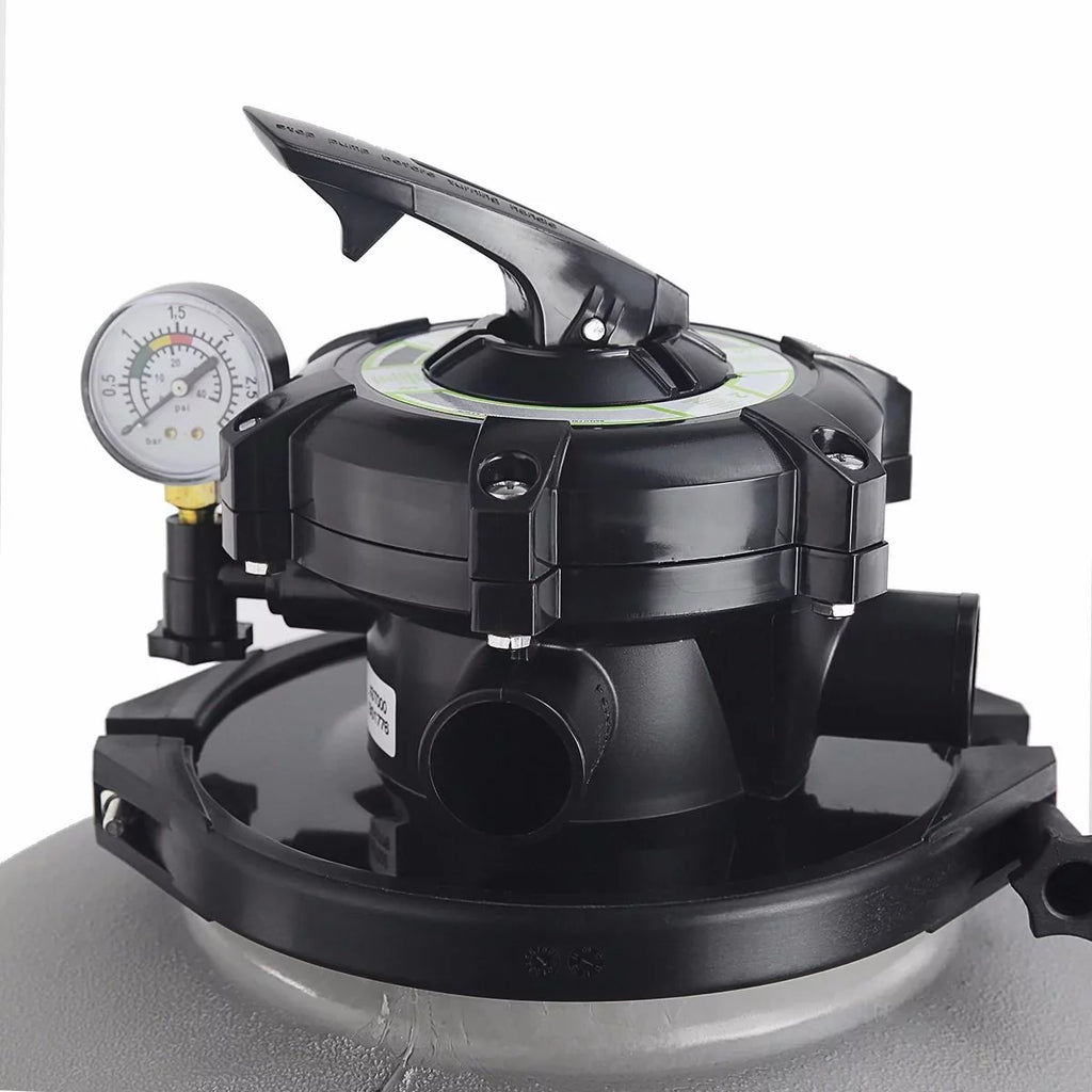 with 4500GPH 19" Set XtremepowerUS 1.5HP Pool Sand inch System Filter Multi-Port Pump Filter Aboveground
