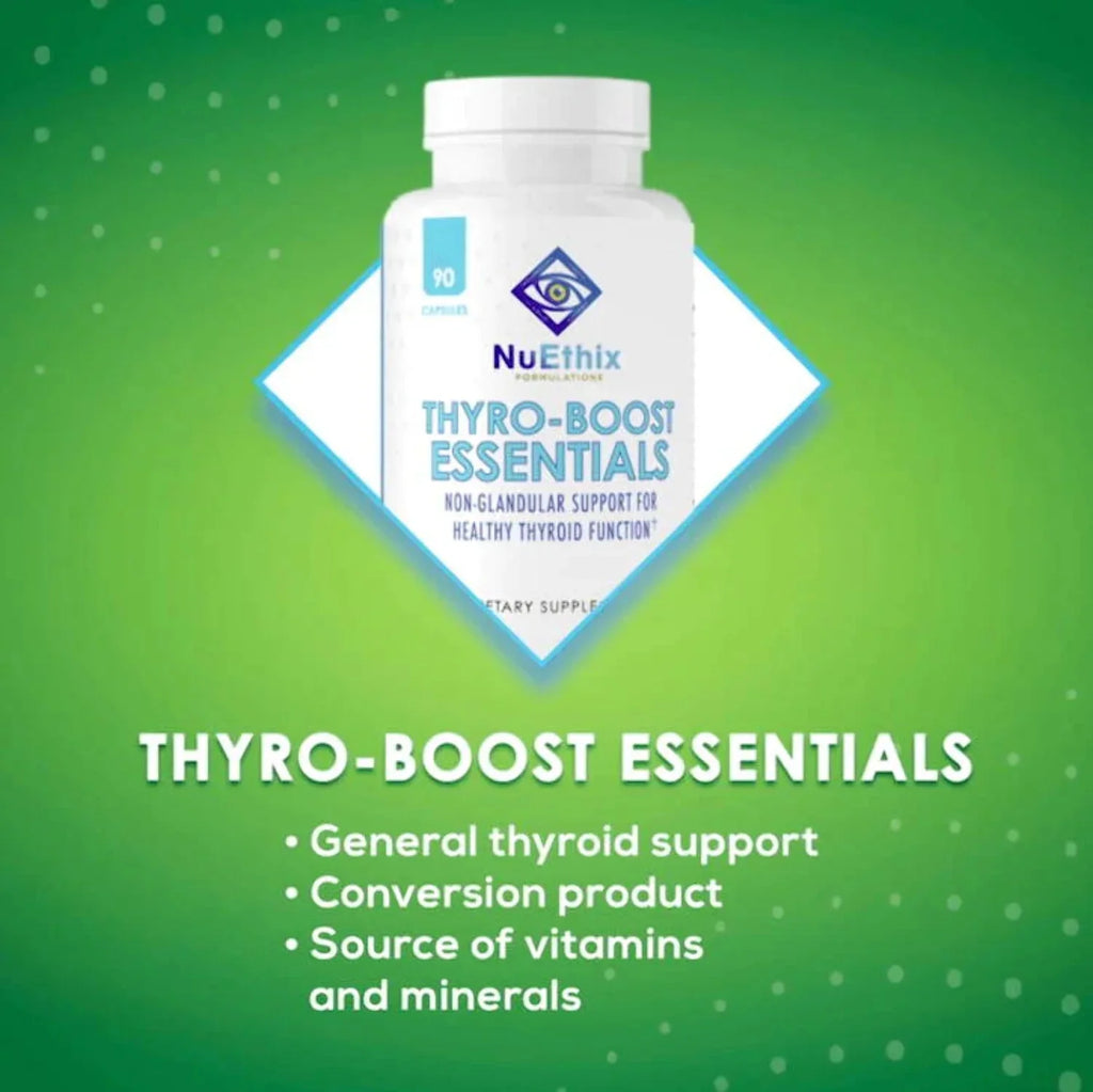 Function, 90 Non-Glandular Thyro-Boost Essentials, Capsules NuEthix Thyroid Support with Optimal