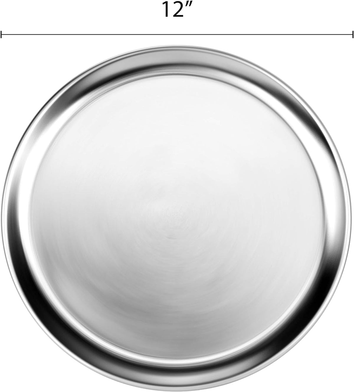 Tray & Aluminum 12” Pan Set Restaurants Round Pizza Bakeware Pizza Tray for 3 Tray Kitchen Wide Home Baking of Pizzeria Baking TrueCraftware- Pan Round Tray Rim- Pizza