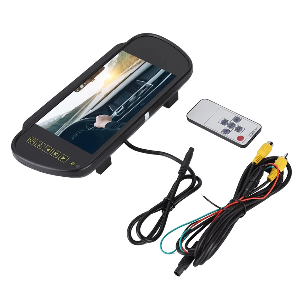 7inch Camera Rearview Dimming Monitor View Auto Mirror Rear Bracket Rearview LCD Car Lsaardth Car With Mirror-