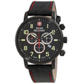 Attitude Black Chrono Dial Watch Men's Military Swiss 01.1543.304 Chronograph Quartz