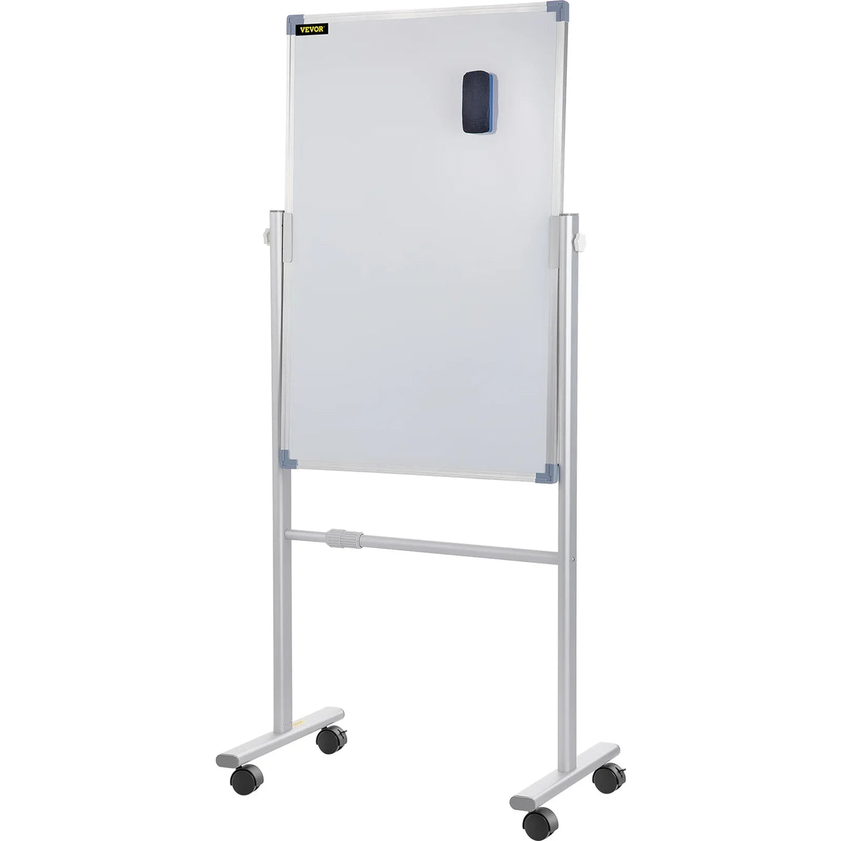 24" with 360 Home BENTISM Wheels Office Aluminum Adjustable w/ x Reversible Lockable Double Height Stand Dry Mobile Frame and Swivel Magnetic for Erase School Rolling 36" Sided Board Whiteboard