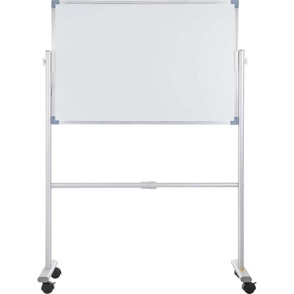 24" with 360 Home BENTISM Wheels Office Aluminum Adjustable w/ x Reversible Lockable Double Height Stand Dry Mobile Frame and Swivel Magnetic for Erase School Rolling 36" Sided Board Whiteboard