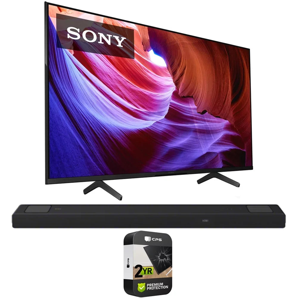 KD65X85K Atmos with HT-A5000 YR Protection Sony Model CPS Soundbar Google with Sony TV Pack 65 Bundle LED Dolby TV ch Enhanced 450W inch smart and HDR X85K 2022 2 Premium 4K 5.1.2
