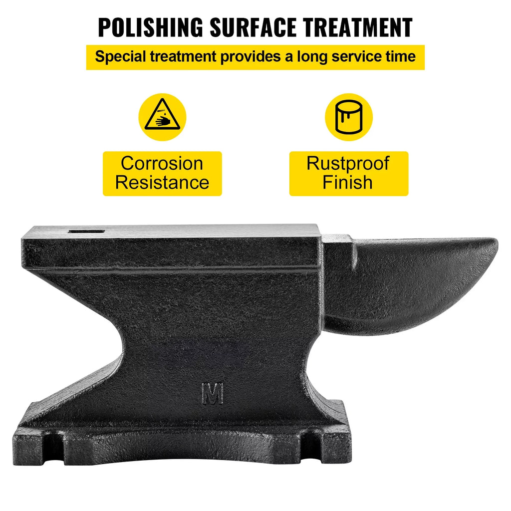 Square W/1.2in Beck Hole Iron Cast Iron 100 BENTISM Anvil Blacksmith LB/45KG Single