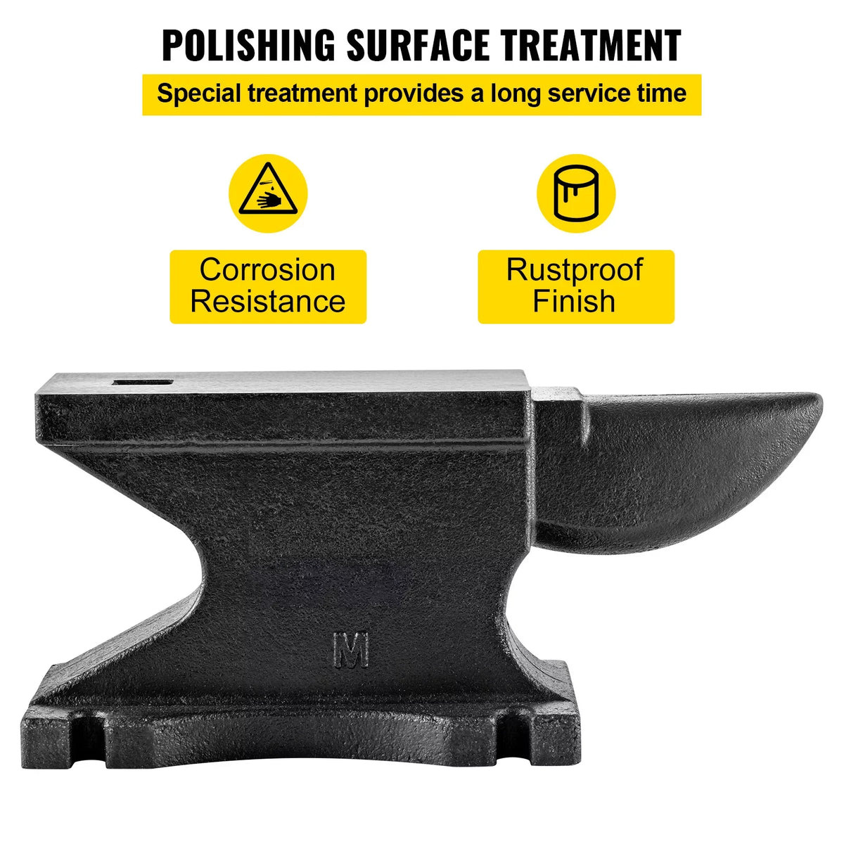Square W/1.2in Beck Hole Iron Cast Iron 100 BENTISM Anvil Blacksmith LB/45KG Single