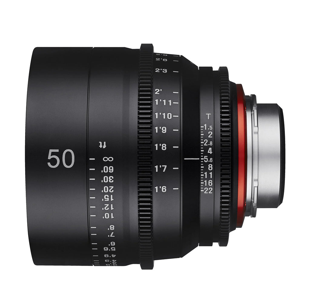 EF Xeen T1.5 Lens Rokinon Cine 50mm XN50-C Professional for Canon