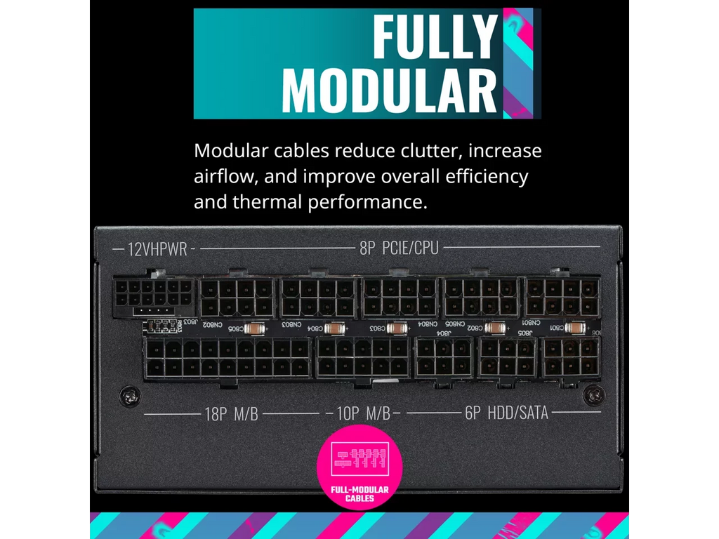 (MPZ-B001-SFAP-BUS) Form SFX Modular, SFX, Fully Bracket SFX Efficiency, 1100W 80+ Platinum Master Fully ATX V1100 Cooler Included, Platinum ATX3.0, Factor