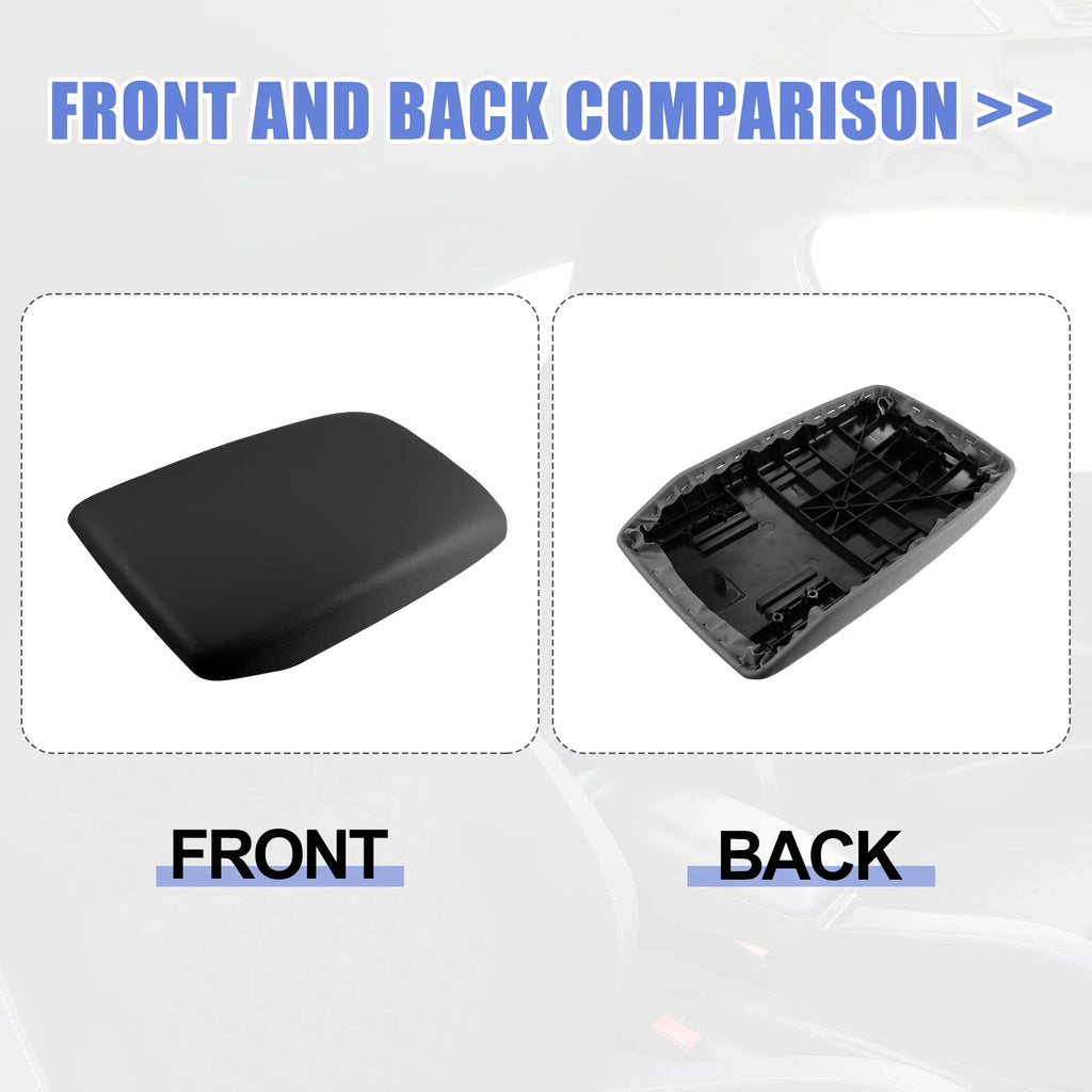 Armrest Toyota 2009-2014 Cover Highlander Box Protector Faux Black Console Leather Seat Center for Car
