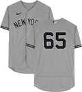 Cleveland Nestor New Cortes York Yankees on Gray Indians 16, Player-Worn Fanatics Authentic 2022 vs. Jersey Certified #65 October -