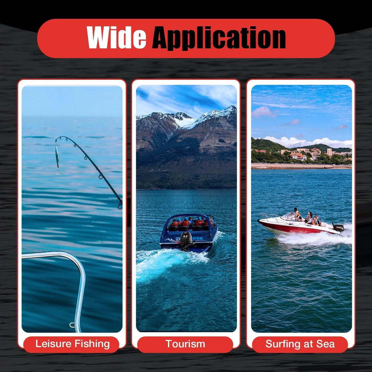 Cylinder Ignition Max Motor Cooling System Water Single 6.5HP 6000r/min 123CC with Duty & Outboard Boat Anqidi Engine Stroke 4 CDI Control Tiller Heavy