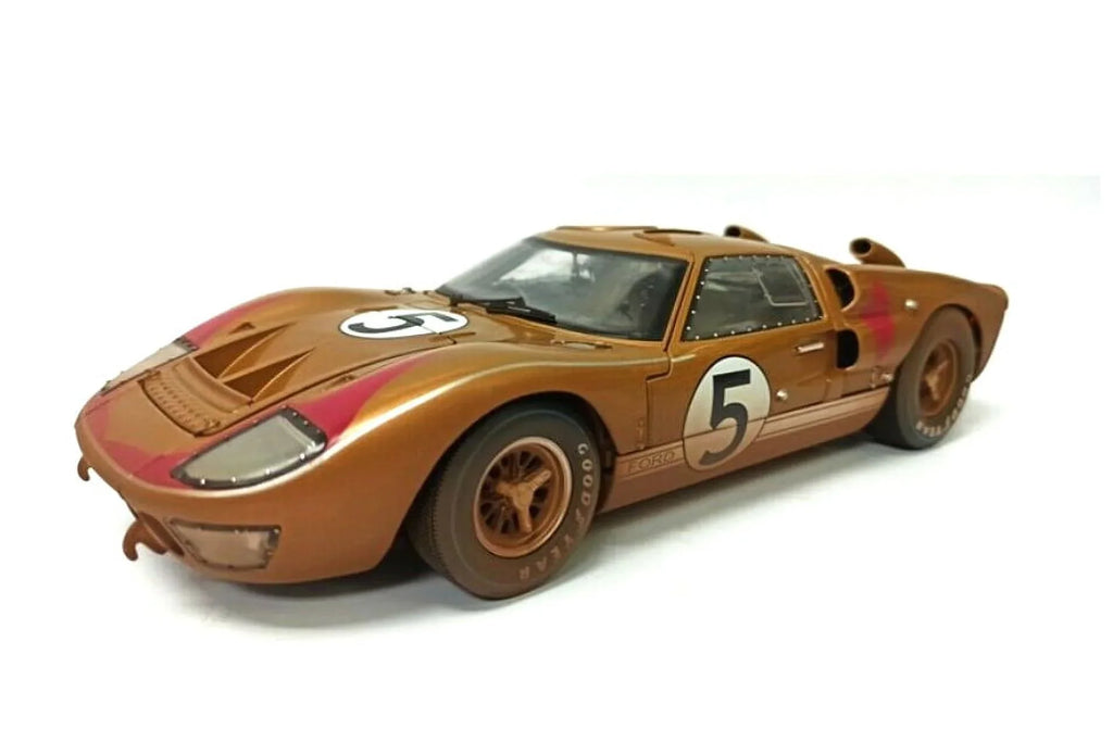 II Model SC430G MK - (Dirty Toy Collectibles Gold 1/18 - After scale Diecast Version), Ford #5 1966 Race GT-40 Car Shelby