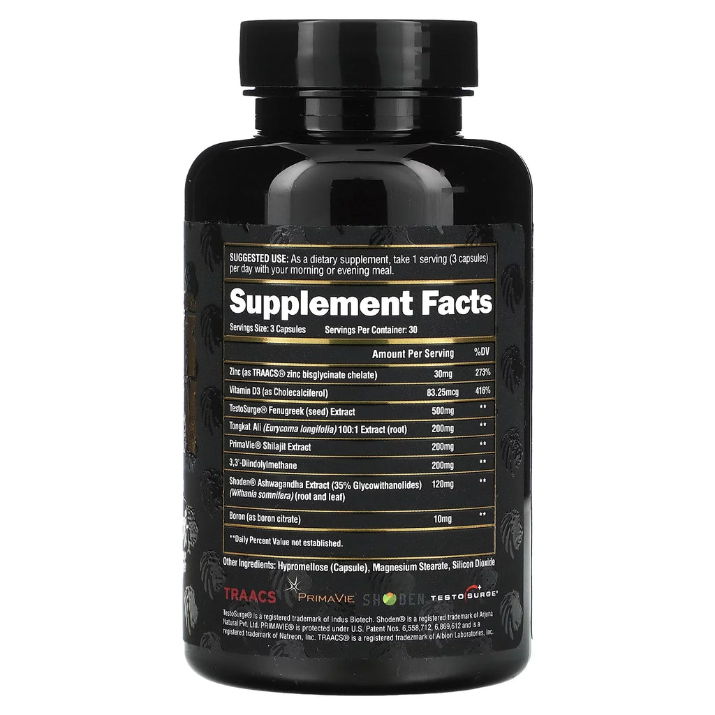 Ingredients Optimization, Alpha Drive, Energy, Test, Premium Boost Natural Hormone Male (90 Lion All Capsules)