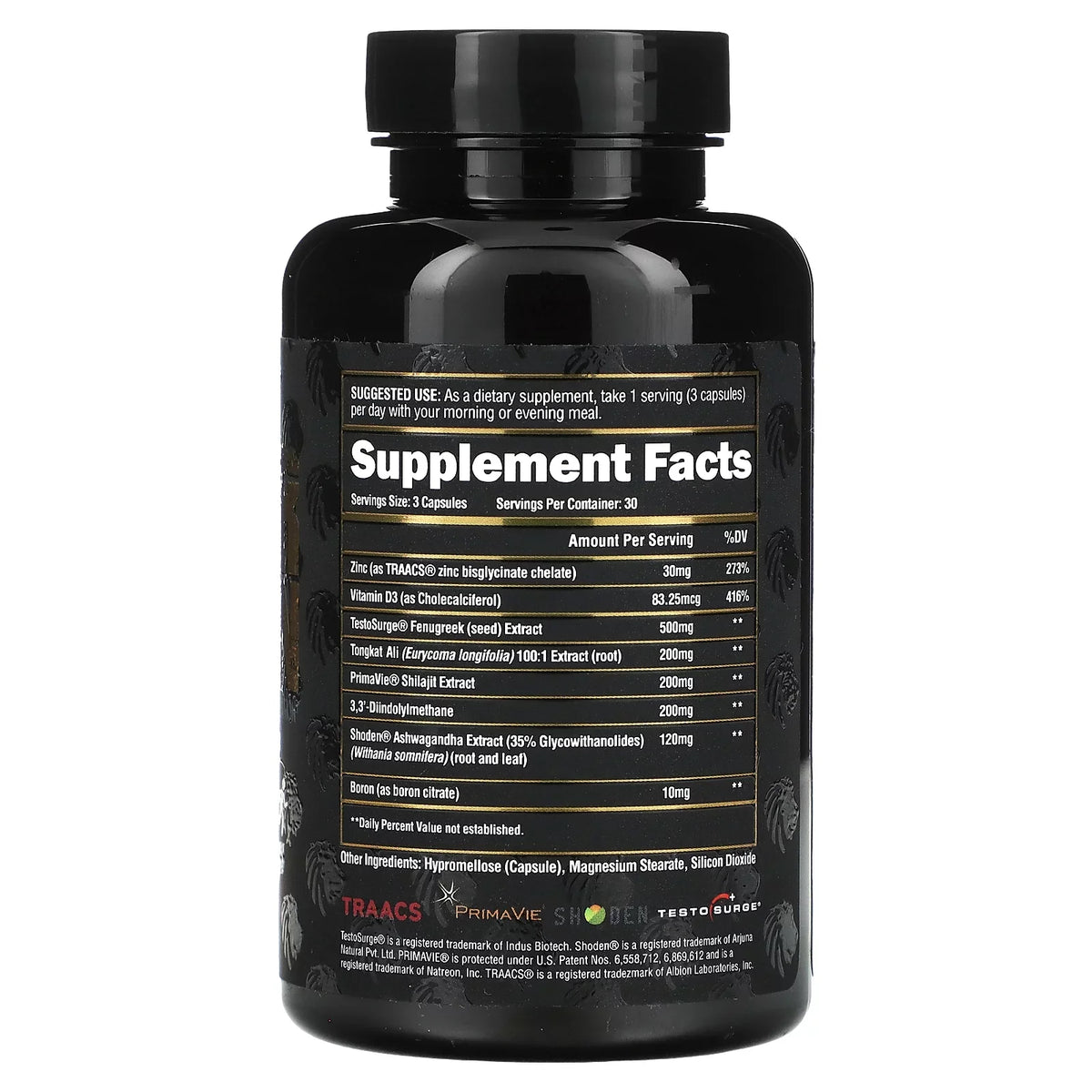 Ingredients Optimization, Alpha Drive, Energy, Test, Premium Boost Natural Hormone Male (90 Lion All Capsules)