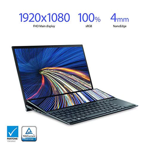 Duo Windows Core Display, i5-1155G7, Plus, Wifi ScreenPad ASUS SSD, 10 Home, UX482EAR-EB51T Evo 8GB 6E, 512GB Intel FHD 14 ZenBook Touch 14" Platform, RAM, Celestial UX482 Blue, PCIe