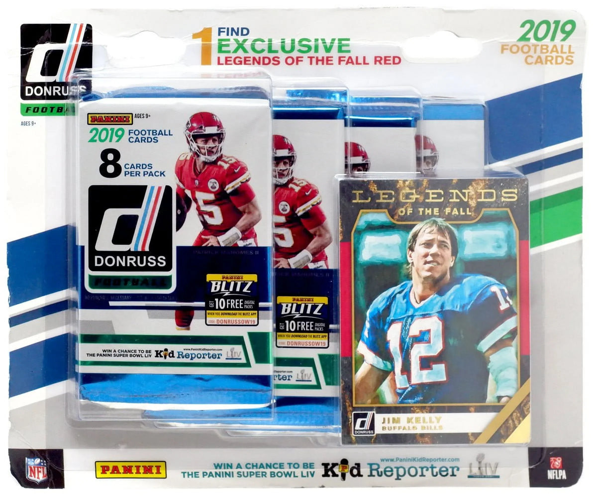 2019 Football Donruss 4-Pack NFL Trading Panini Card Blister
