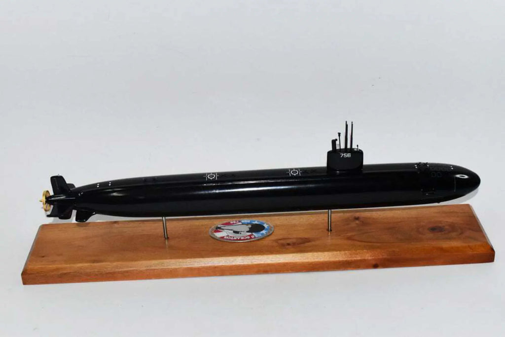 Hull) SSN-756 inch,LA Model,Mahogany,20 (Black Model,Navy,Scale Class USS Submarine Scranton