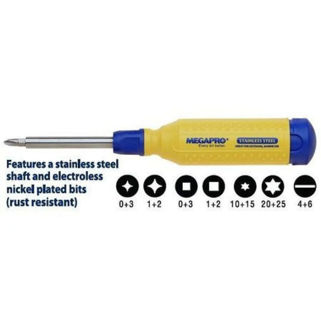 NumBits 151SS-B 6 Screwdriver, Multi-Bit Megapro