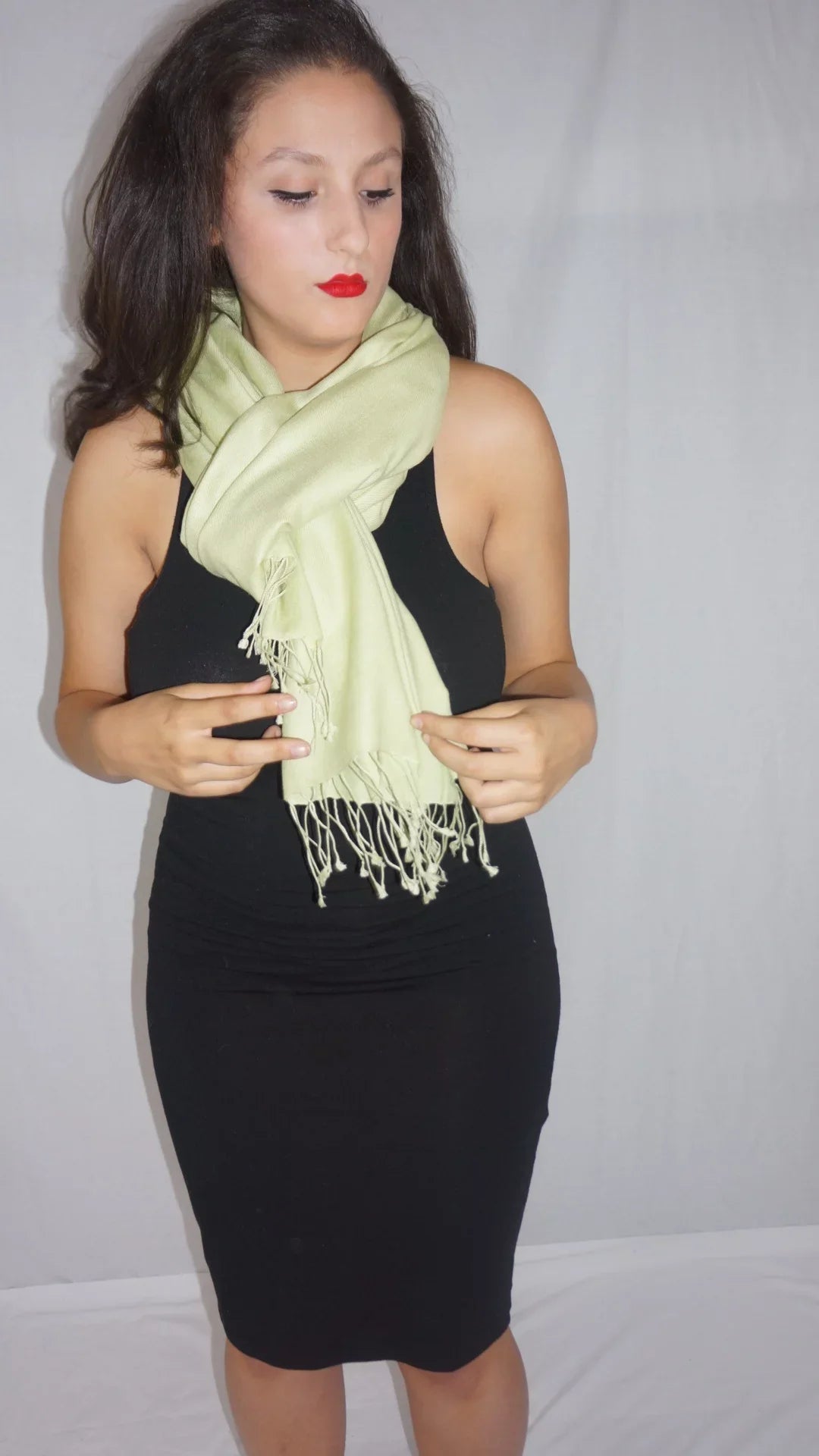 Scarf/Pashmina Shawl/Cashmere/Cashmere Green) (Mint Scarf/Wool/Silk Scarf/Scarves/Shawl/Shawls/Stole/Wrap/Pashmina