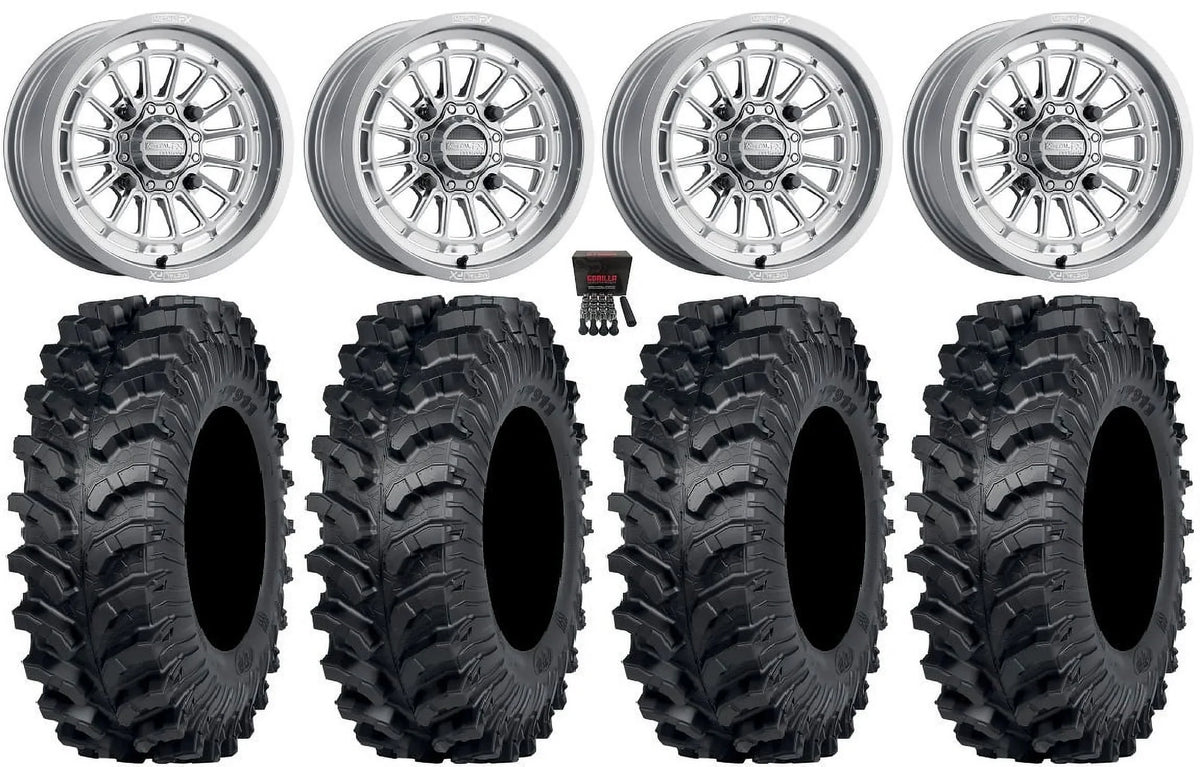 Cut / XP XP / XP Wheels Gm PRO RZR 900/1000 Tires MT911 1000 34" MetalFX Contrast Polaris Delta 15" Ranger